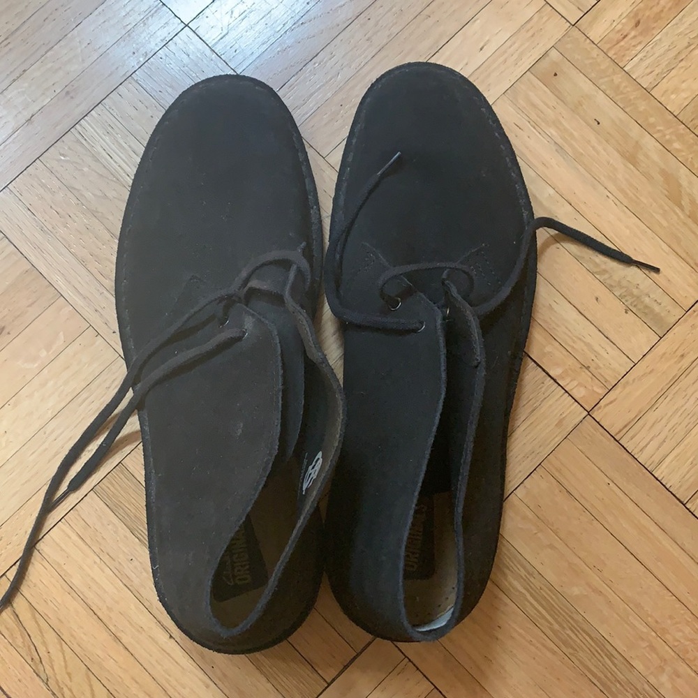 Clarks men black boots